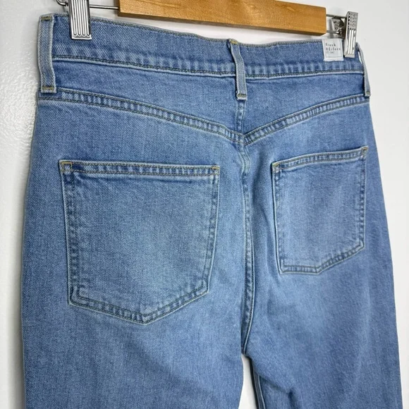 FRANK & EILEEN Monaghan High Rise Straight Leg Cropped Jeans - Picture 9 of 11